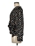 Ann Taylor 100% Polyester Print Black Long Sleeve Blouse Size M - photo 5