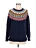 Old Navy Chevron-herringbone Blue Pullover Sweater Size M - photo 1