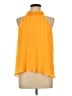 CeCe 100% Polyester Orange Sleeveless Blouse Size L - photo 1