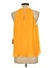 CeCe 100% Polyester Orange Sleeveless Blouse Size L - photo 2