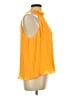CeCe 100% Polyester Orange Sleeveless Blouse Size L - photo 4