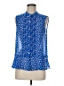CAbi 100% Polyester Blue Sleeveless Blouse Size M - photo 1