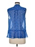 CAbi 100% Polyester Blue Sleeveless Blouse Size M - photo 2