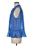 CAbi 100% Polyester Blue Sleeveless Blouse Size M - photo 5