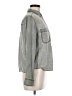Express 100% Lyocell Gray Long Sleeve Button-Down Shirt Size M - photo 4