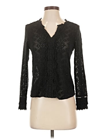 Rebecca Taylor Long Sleeve Silk Top (view 1)