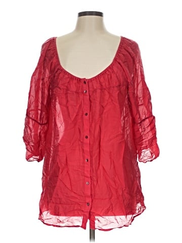 Vanessa Virginia 3/4 Sleeve Silk Top (view 1)