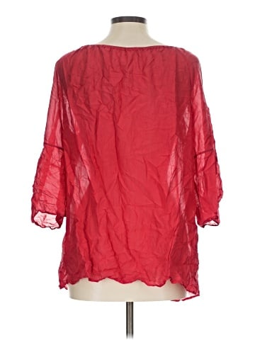 Vanessa Virginia 3/4 Sleeve Silk Top (view 2)