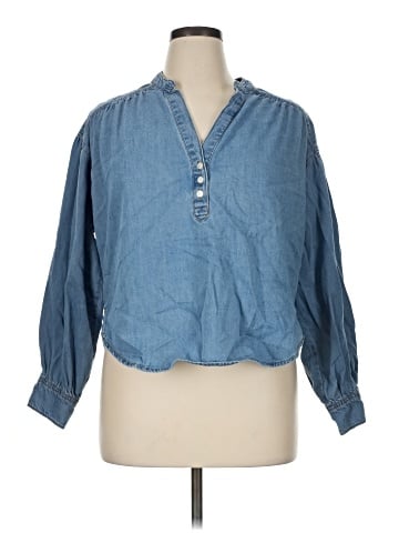 Time and Tru Long Sleeve Blouse (view 1)