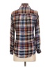 Harper Heritage 100% Rayon Plaid Blue Long Sleeve Button-Down Shirt Size XS - photo 2