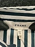 FRAME 100% Organic Cotton Stripes Ivory Long Sleeve Blouse Size XL - photo 7