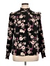 Sanctuary 100% Recycled Polyester Floral Black Long Sleeve Blouse Size XL - photo 1