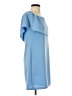 Charles Henry Solid Blue Cocktail Dress Size S - photo 4