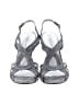 Audrey Brooke Metallic Silver Sandals Size 8 - photo 2