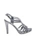 Audrey Brooke Metallic Silver Sandals Size 8 - photo 1