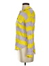 Splendid 100% Rayon Stripes Yellow Long Sleeve Button-Down Shirt Size S - photo 5
