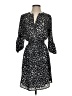 Bar III 100% Polyester Print Black Casual Dress Size S - photo 1