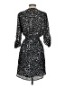 Bar III 100% Polyester Print Black Casual Dress Size S - photo 2
