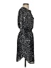 Bar III 100% Polyester Print Black Casual Dress Size S - photo 4