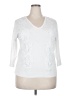 Elle White Pullover Sweater Size XXL - photo 1