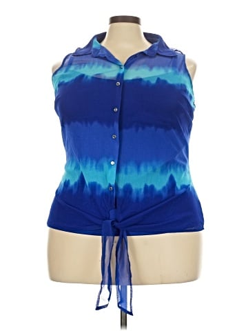 INC International Concepts Sleeveless Button-Down Shirt (view 1)