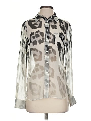 Equipment Long Sleeve Silk Top (view 1)