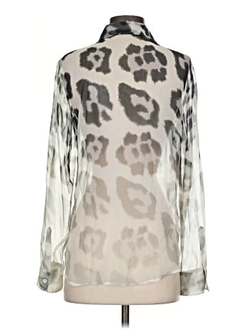Equipment Long Sleeve Silk Top (view 2)