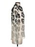 Equipment 100% Silk Animal Print Silver Long Sleeve Silk Top Size XS - photo 4