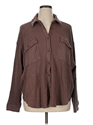 Aerie Long Sleeve Blouse (view 1)