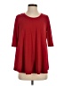 I.C. By Connie K Red 3/4 Sleeve Top Size S - photo 1