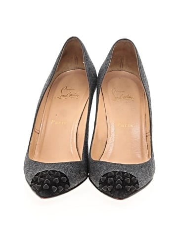 Christian Louboutin Wool Geo Spiked Pumps 95mm (view 2)