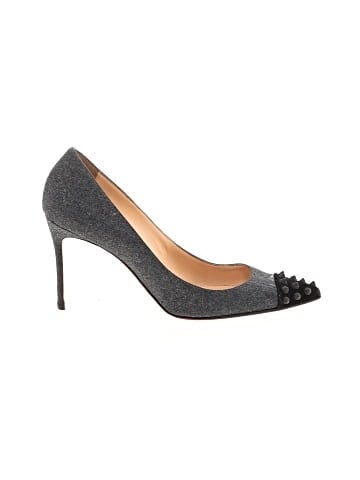 Christian Louboutin Wool Geo Spiked Pumps 95mm (view 1)