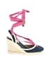 J.Crew Color Block Blue Wedges Size 5 - photo 1