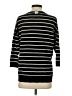 Ann Taylor LOFT 100% Cotton Stripes Black Pullover Sweater Size S - photo 2