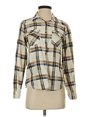 RVCA Long Sleeve Button-Down Shirt (view 1)