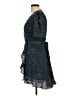 Aqua 100% Polyester Animal Print Blue Cocktail Dress Size L - photo 5