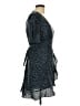 Aqua 100% Polyester Animal Print Blue Cocktail Dress Size L - photo 4