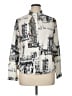 Unbranded 100% Polyester Print Ivory Long Sleeve Blouse Size XL - photo 1