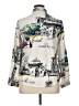 Unbranded 100% Polyester Print Ivory Long Sleeve Blouse Size XL - photo 2