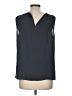 Ann Taylor LOFT Outlet 100% Polyester Gray Sleeveless Blouse Size M - photo 2