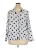 Como Blu Polka Dots Blue Long Sleeve Blouse Size 2X - photo 1