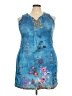 Unbranded 100% Polyester Blue Casual Dress Size XXL - photo 1