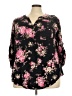 Torrid Black Long Sleeve Blouse Size 3X Plus (3) - photo 1