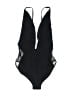 Topshop Graphic Black One Piece Swimsuit Size 4 - photo 1