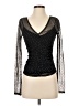 Paige Black Long Sleeve Top Size S - photo 1