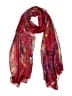 Unbranded Floral Red Scarf One size - photo 1