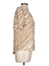 Habitual Animal Print Tan Short Sleeve Blouse Size Lg (3) - photo 4