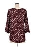 Papermoon 100% Polyester Burgundy 3/4 Sleeve Blouse Size M - photo 2
