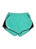 Under Armour 100% Polyester Color Block Teal Athletic Shorts Size 1X - photo 1