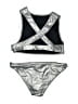 Prism Metallic Silver Two Piece Swimsuit Size EU 40 - photo 2